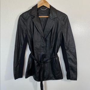 Marc New York Genuine Black Leather Jacket